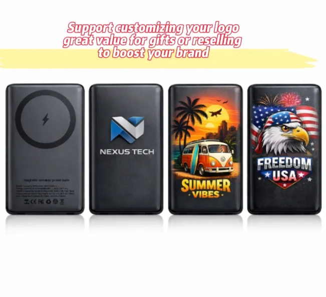 8.8mm Ultra-Slim 5000mAh Pocket Power Bank with Wireless Charging and PD 20W for iPhone 17/16/15/13 – Custom Logo Available product image 5