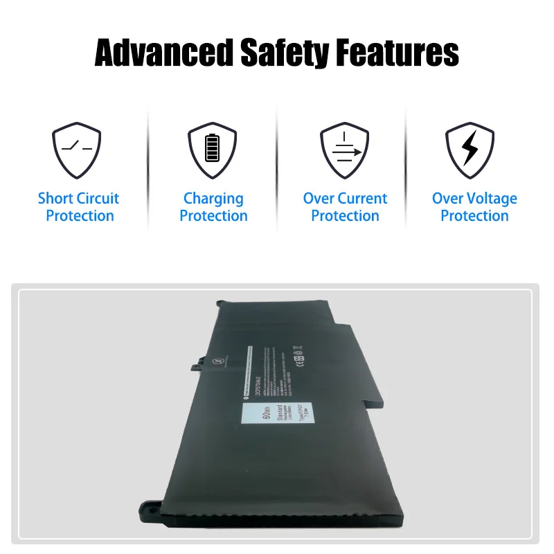 7.6V F3YGT Laptop Battery Pack 60Wh Li-ion Rechargeable for Dell Latitude 12 7280 7290 13 7380 7390 P29S002 product image 5