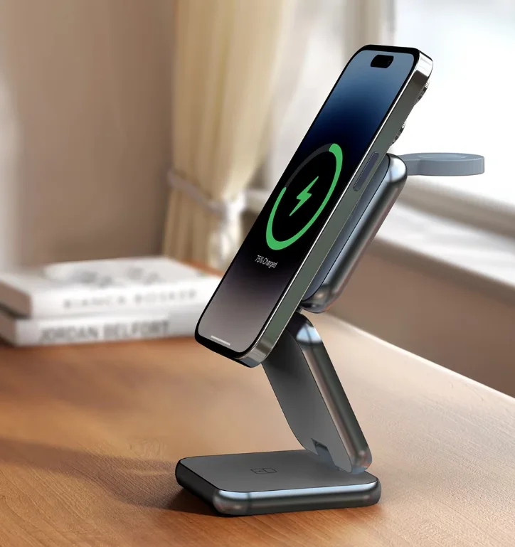 Mackertop S21 3-in-1 Foldable Wireless Charging Station – 10W/15W for Phone, Watch, Earbuds product image 6