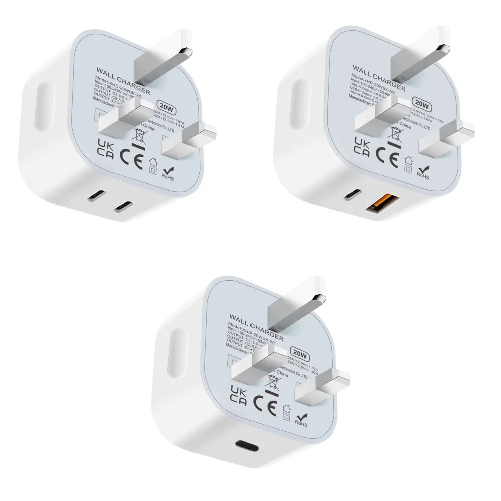 20W USB-C PD Fast Charger for Mobile Phones and Small Devices