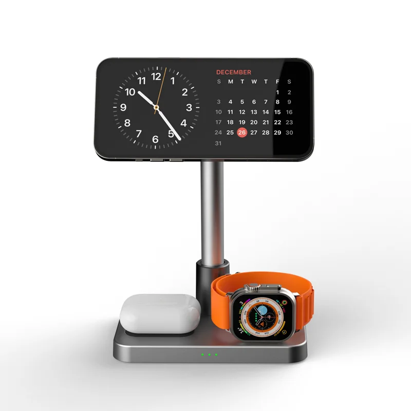 Mackertop S6 3-in-1 Magnetic Wireless Charger – 15W Fast Charging for Phone, Watch, Earphones product image 5