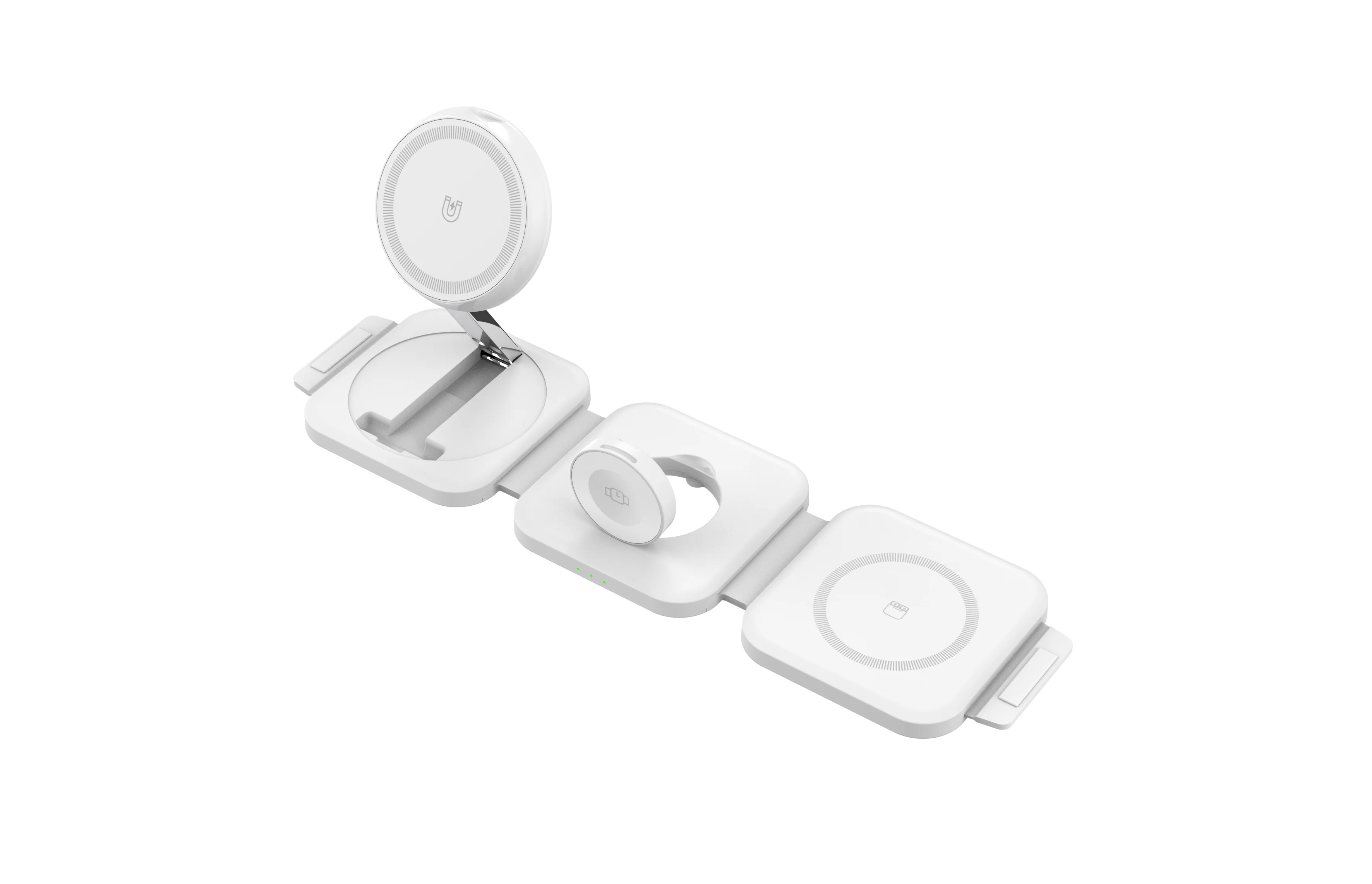 Mackertop H21 3-in-1 Foldable Magnetic Wireless Charging Station, 15W Max, Type-C Input, for iPhone, AirPods, Smart Watch product image 5