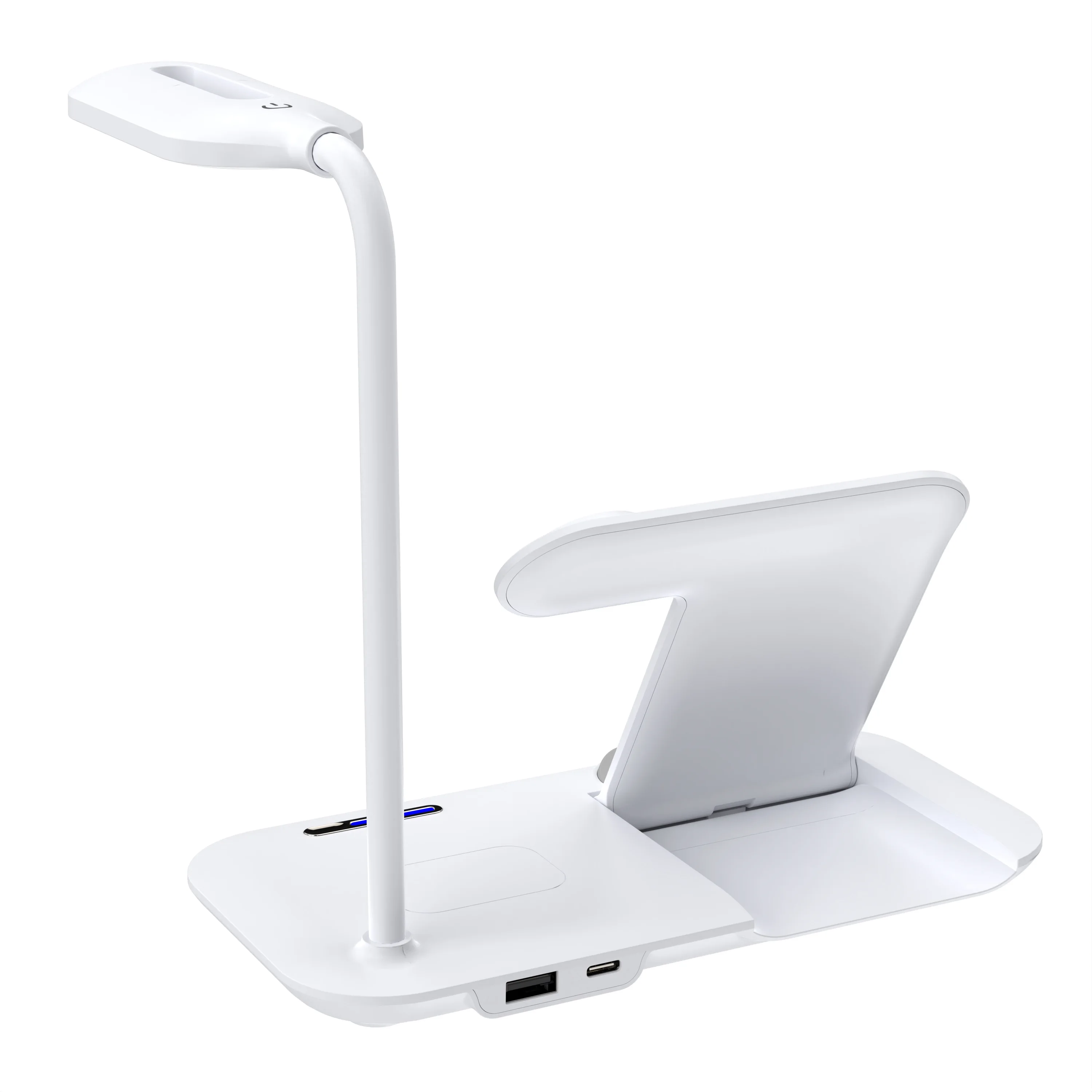T60 Folding Stand 5-in-1 Wireless Charger with LED Desk Light – 15W Fast Charging Station for Phone, Watch, and Earphones product image 5