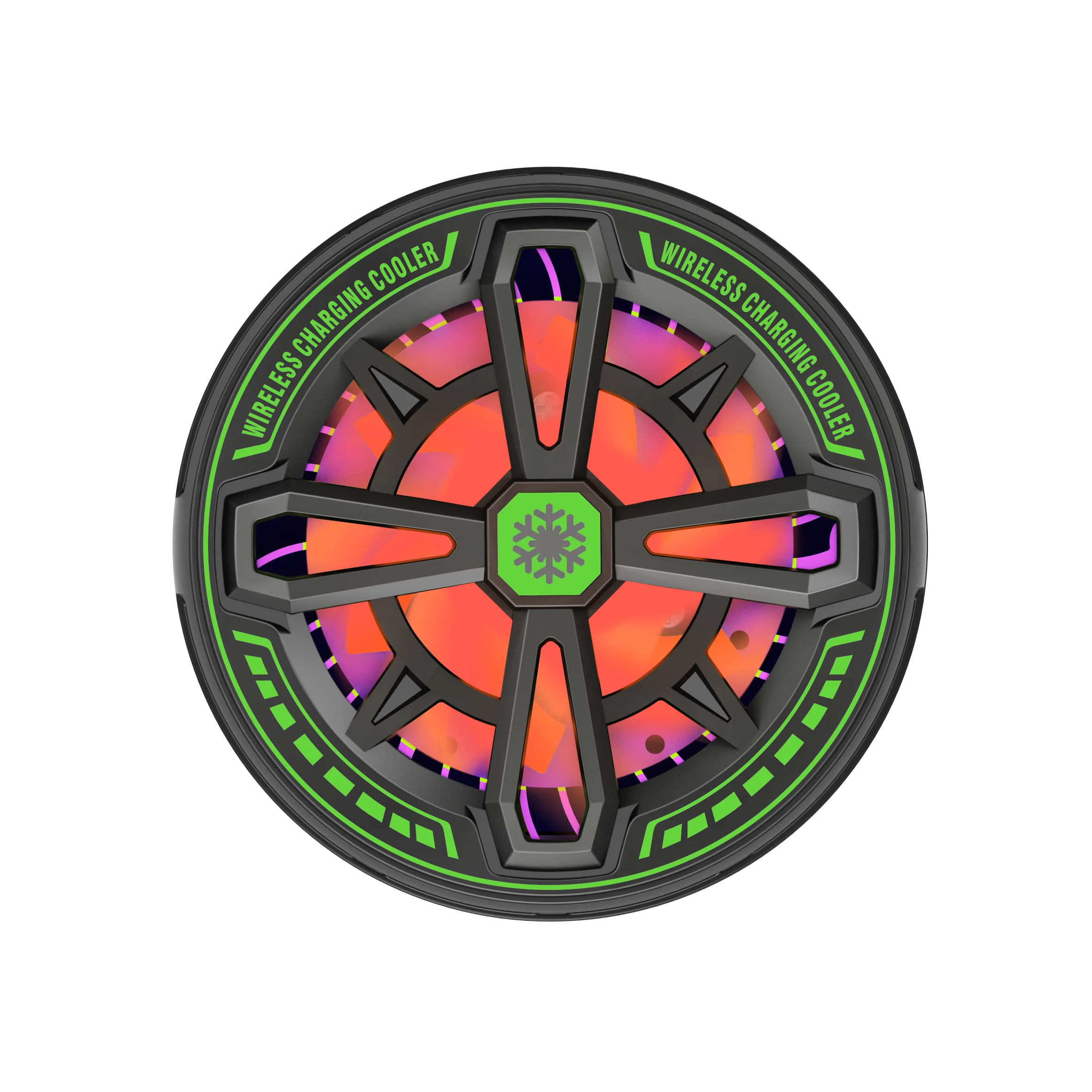 15W Magnetic Wireless Charger with Cooling Fan and RGB Gradient Light product image 4