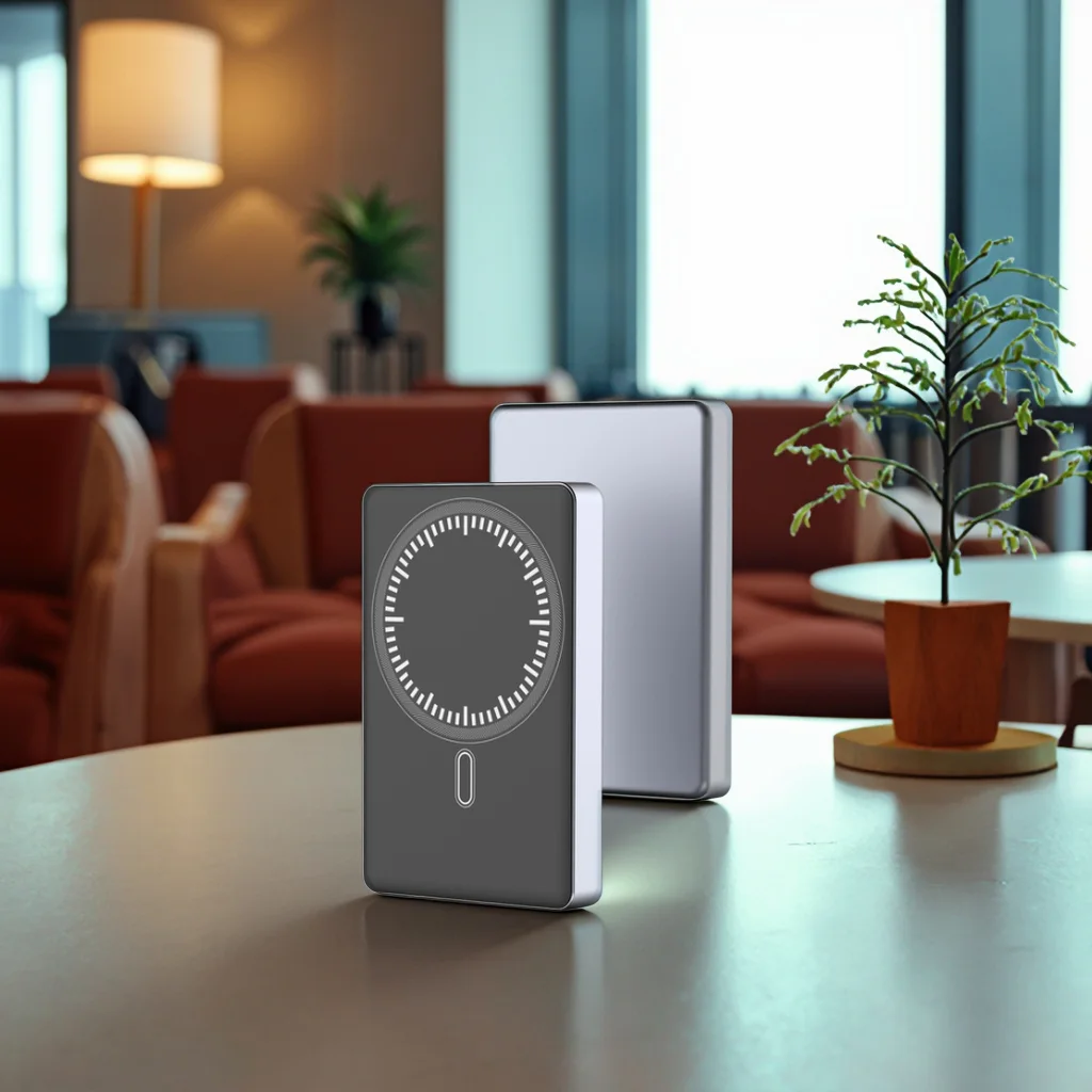 10000mAh Portable Magnetic Power Bank with Wireless Charging for Phone product image 2