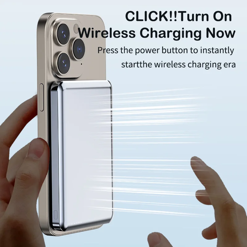 10000mAh 3-in-1 Magnetic Wireless Power Bank for Phone, Smartwatch, Earphone product image 4