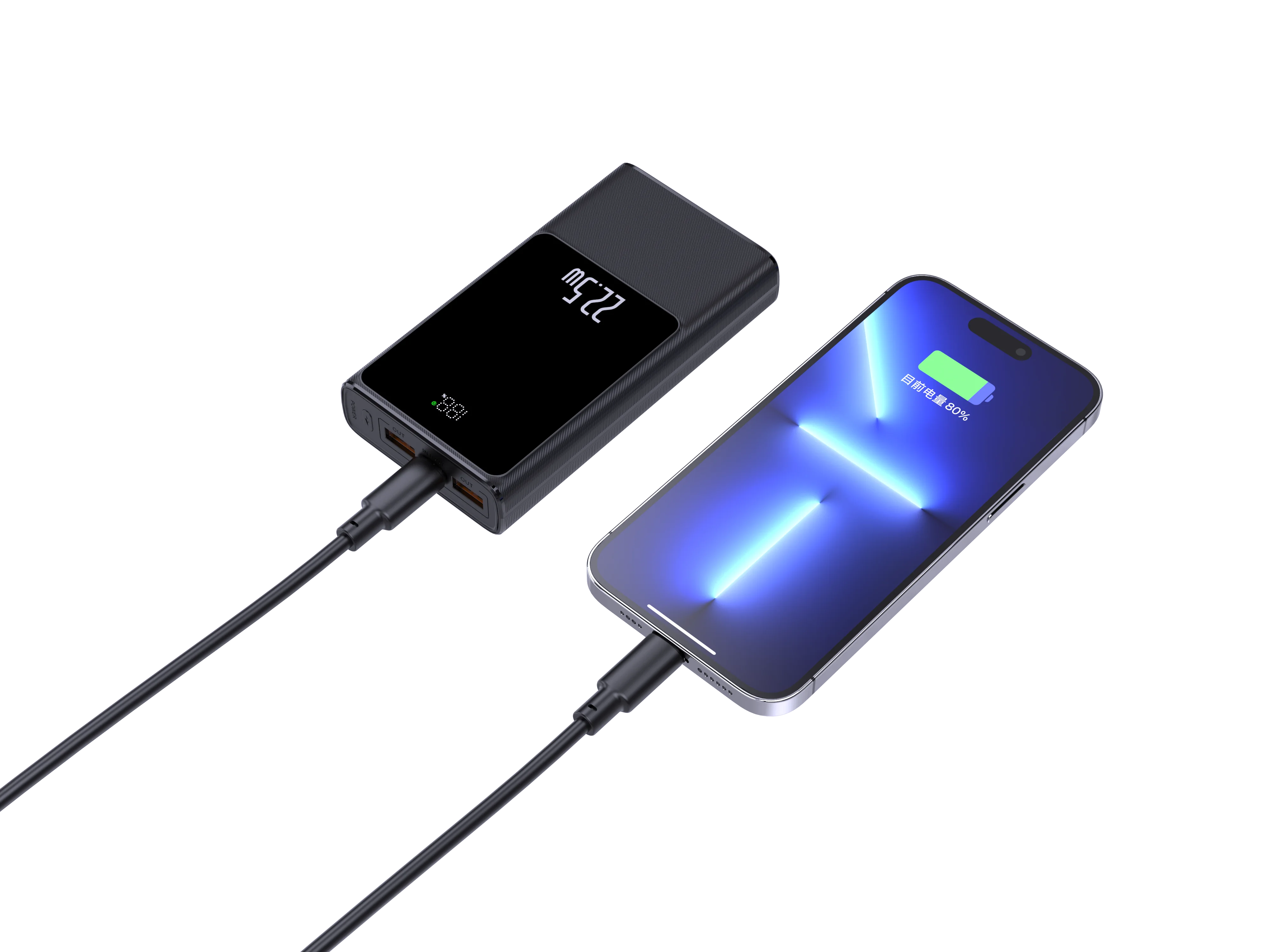 5000mAh/10000mAh LED Display Power Bank 22.5W for Wholesale and OEM product image 6