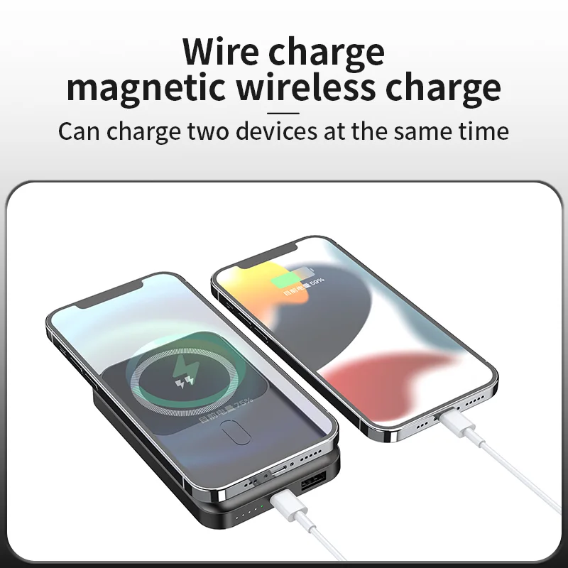 10000mAh Magnetic Wireless Power Bank with Mobile Holder – Model SBT-H19E product image 4