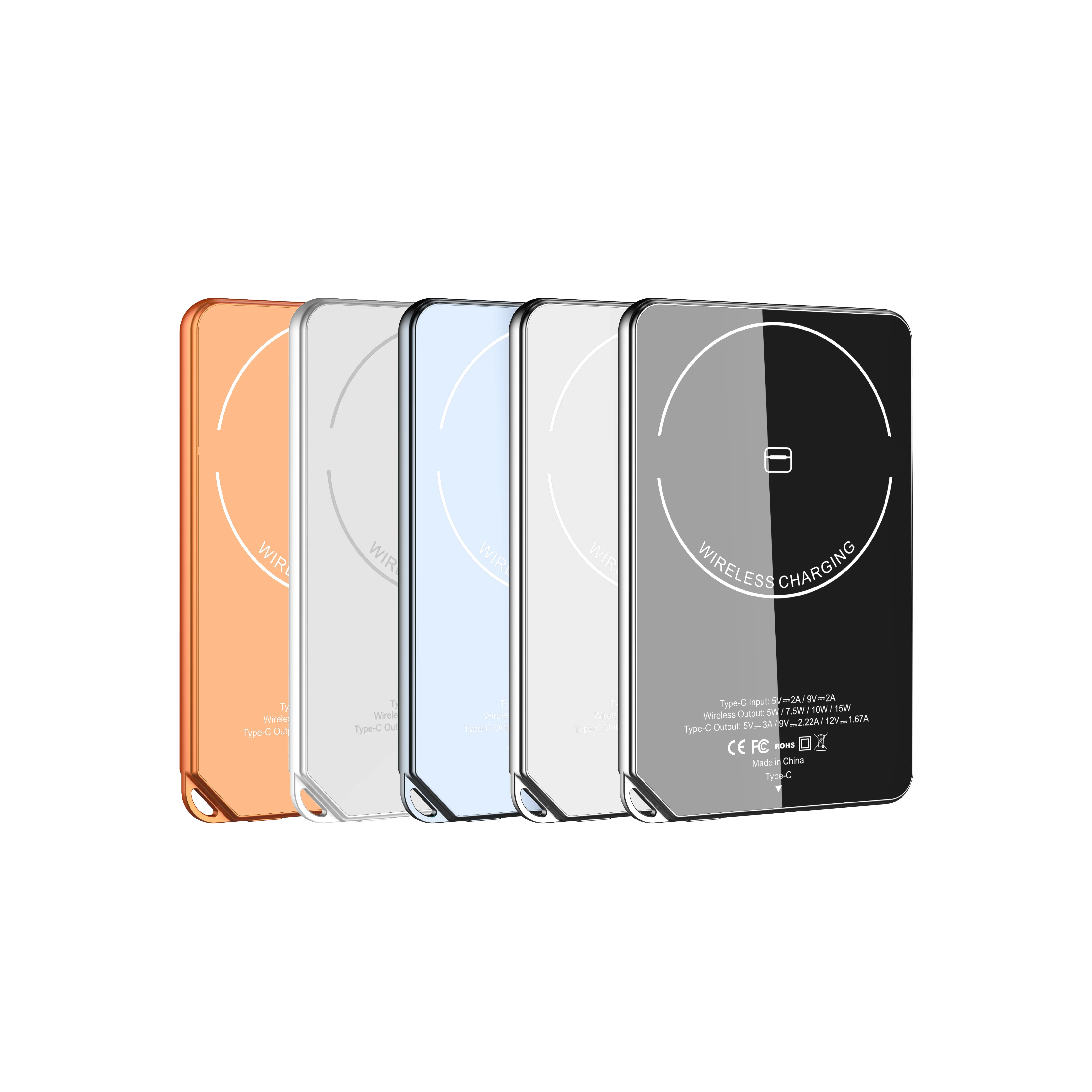 Private CNC 7.3mm Super Slim Aluminum Alloy Glass 5000mAh Magnetic Wireless Power Bank with Power Display for Phone Earphone product image 6
