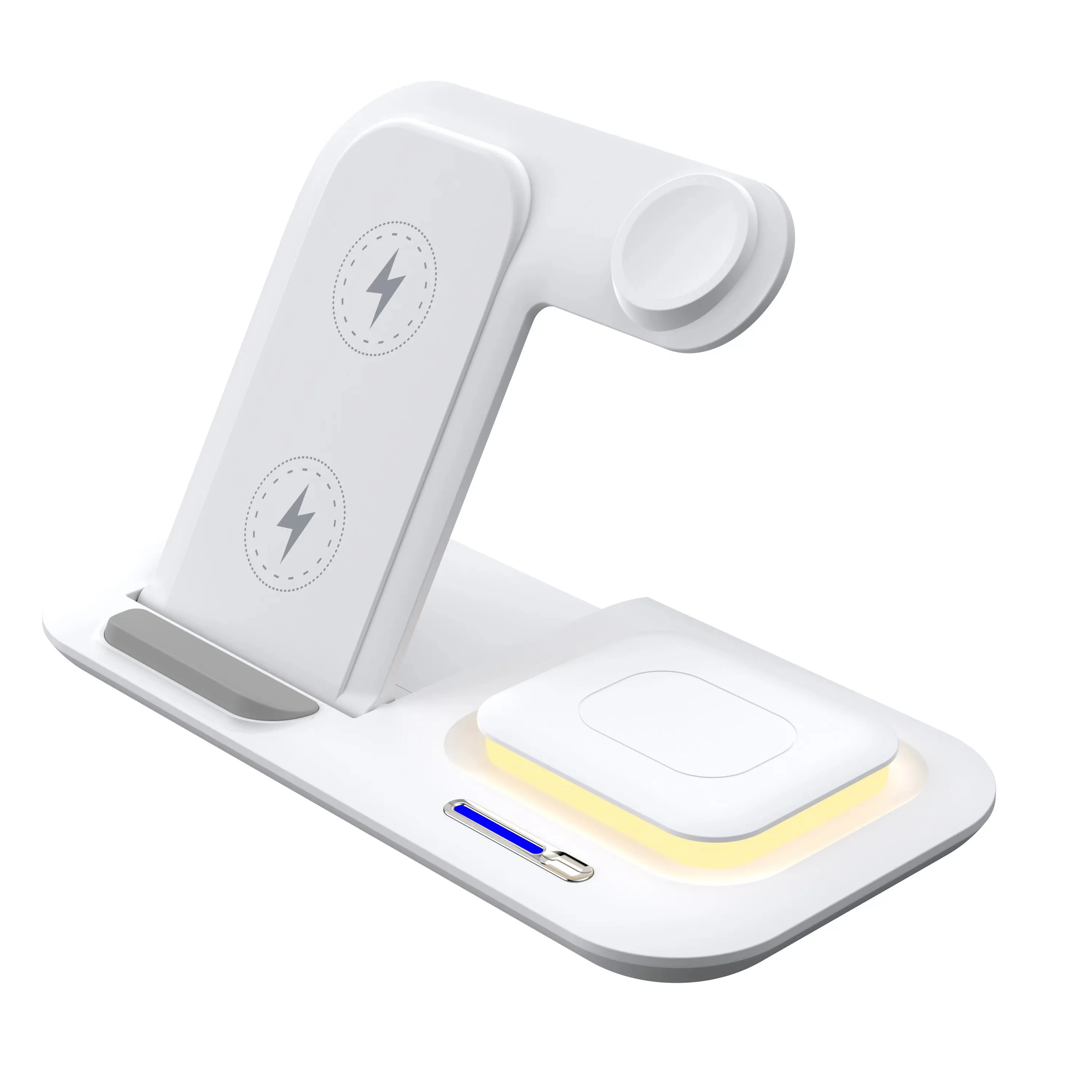 10W PD 3-in-1 Foldable Magnetic Wireless Charging Station for Phone, Watch, Earbuds