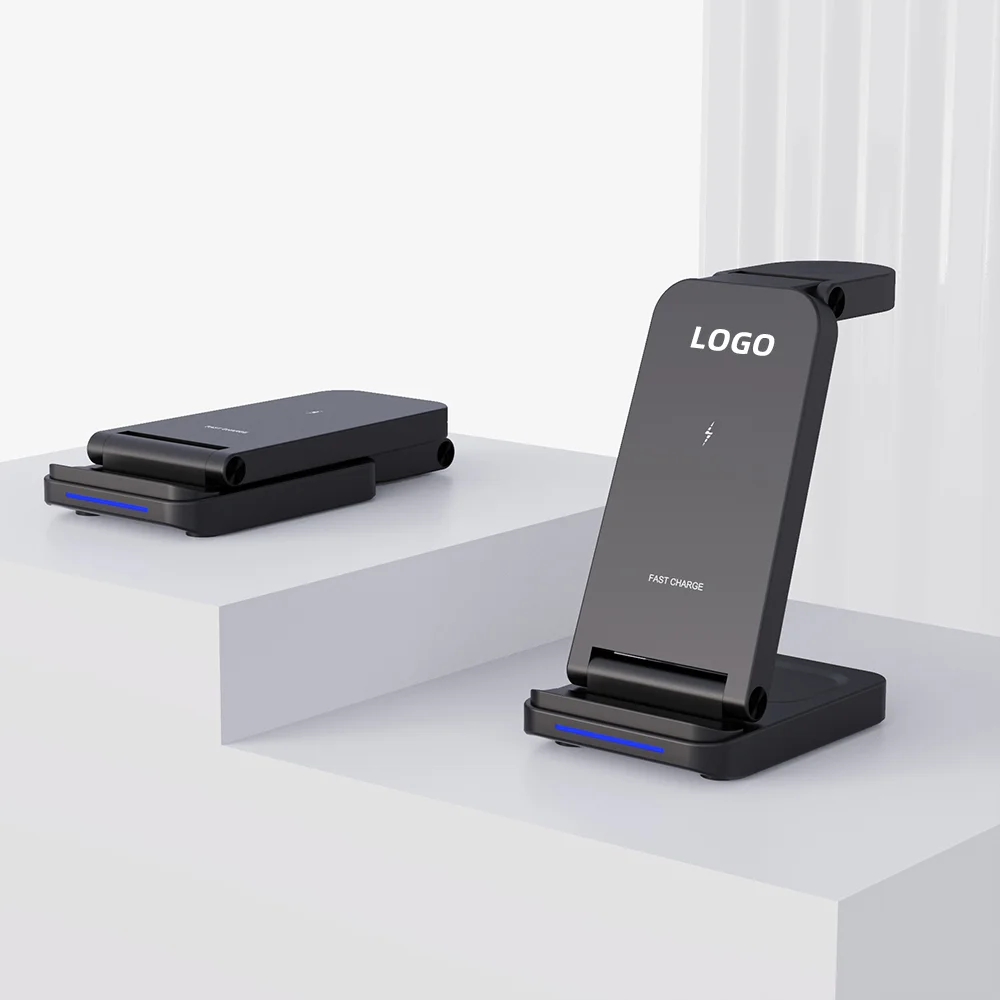 15W 3-in-1 Foldable Wireless Charger for Phone, Watch, Earbuds – Travel Ready (EU Market) product image 6
