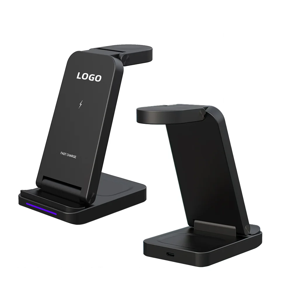 15W Foldable 3-in-1 Wireless Charging Station with Magnetic Alignment – Model SBT-S90 product image 2