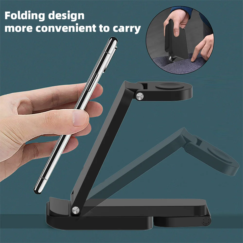 15W Foldable 3-in-1 Wireless Charging Station with Magnetic Alignment – Model SBT-S90 product image 6
