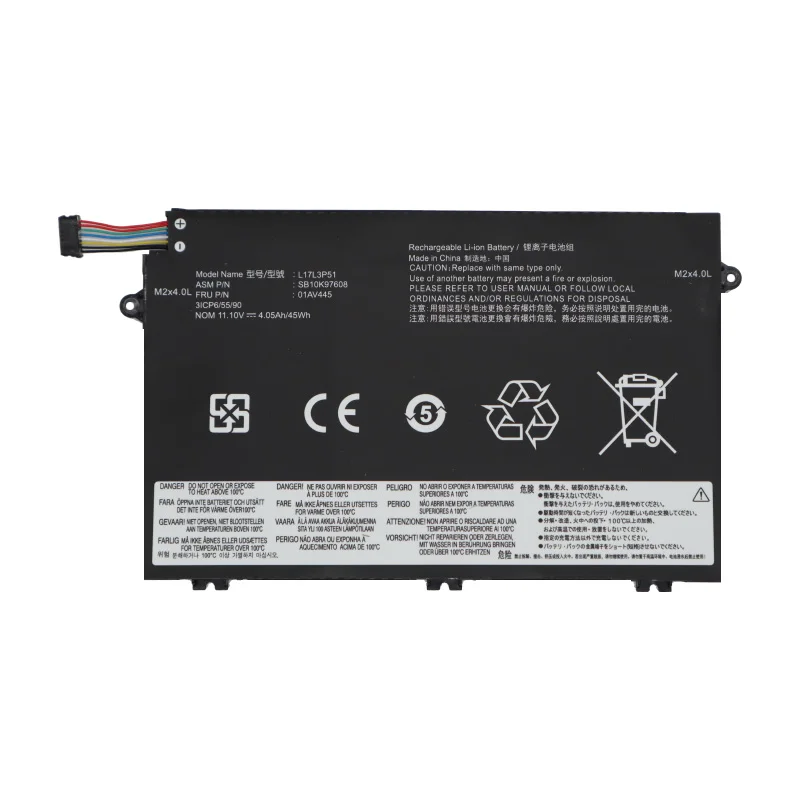 11.1V 45Wh L17L3P51 Laptop Battery for Lenovo ThinkPad E480 E495 E580 E485 Series