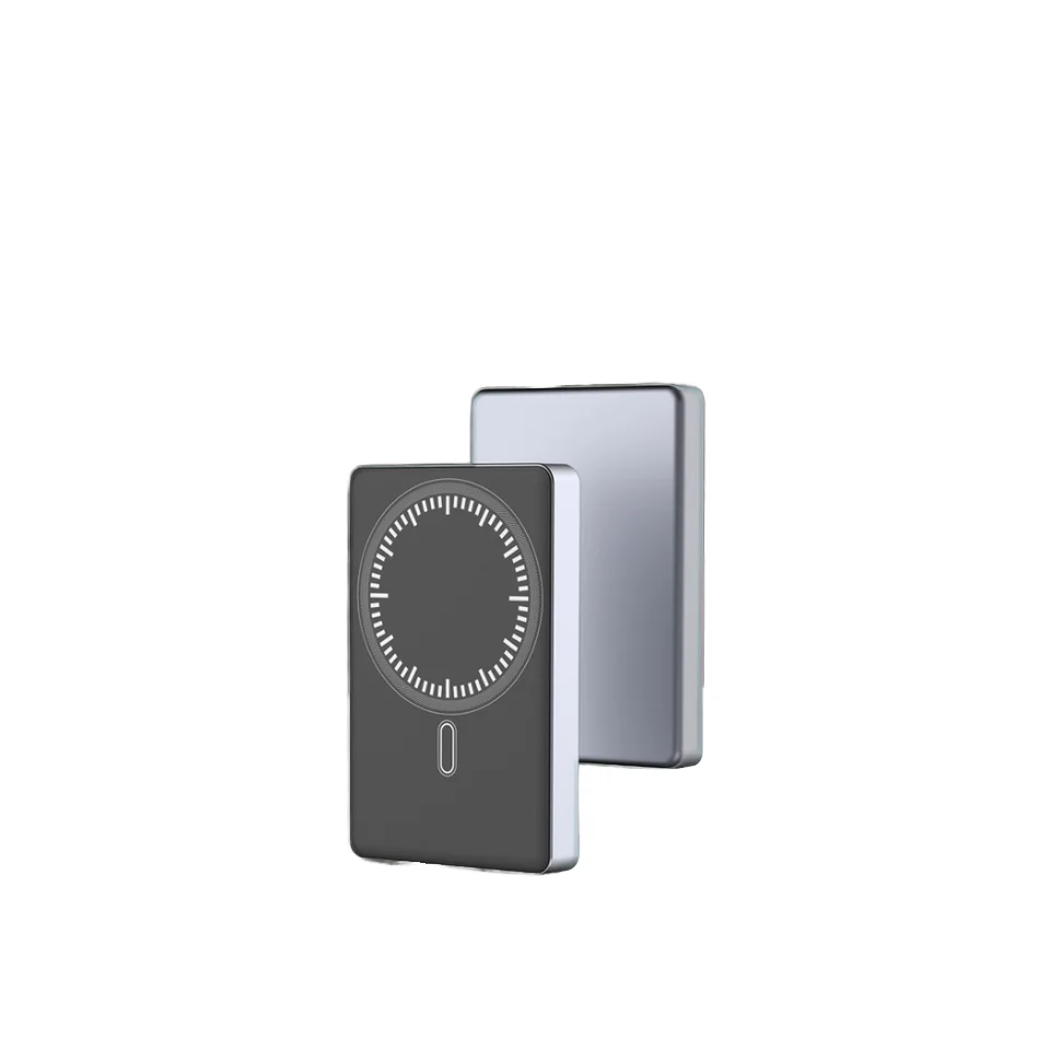 5000mAh Magnetic Wireless Power Bank – Ultra Slim, Aluminum Alloy, 15W Wireless Output