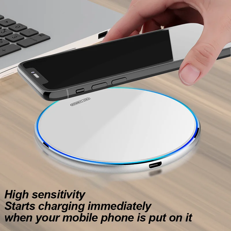 Mackertop SBT-GA68 15W Qi Wireless Charger Pad with LED Indicator and Foreign Object Detection product image 4