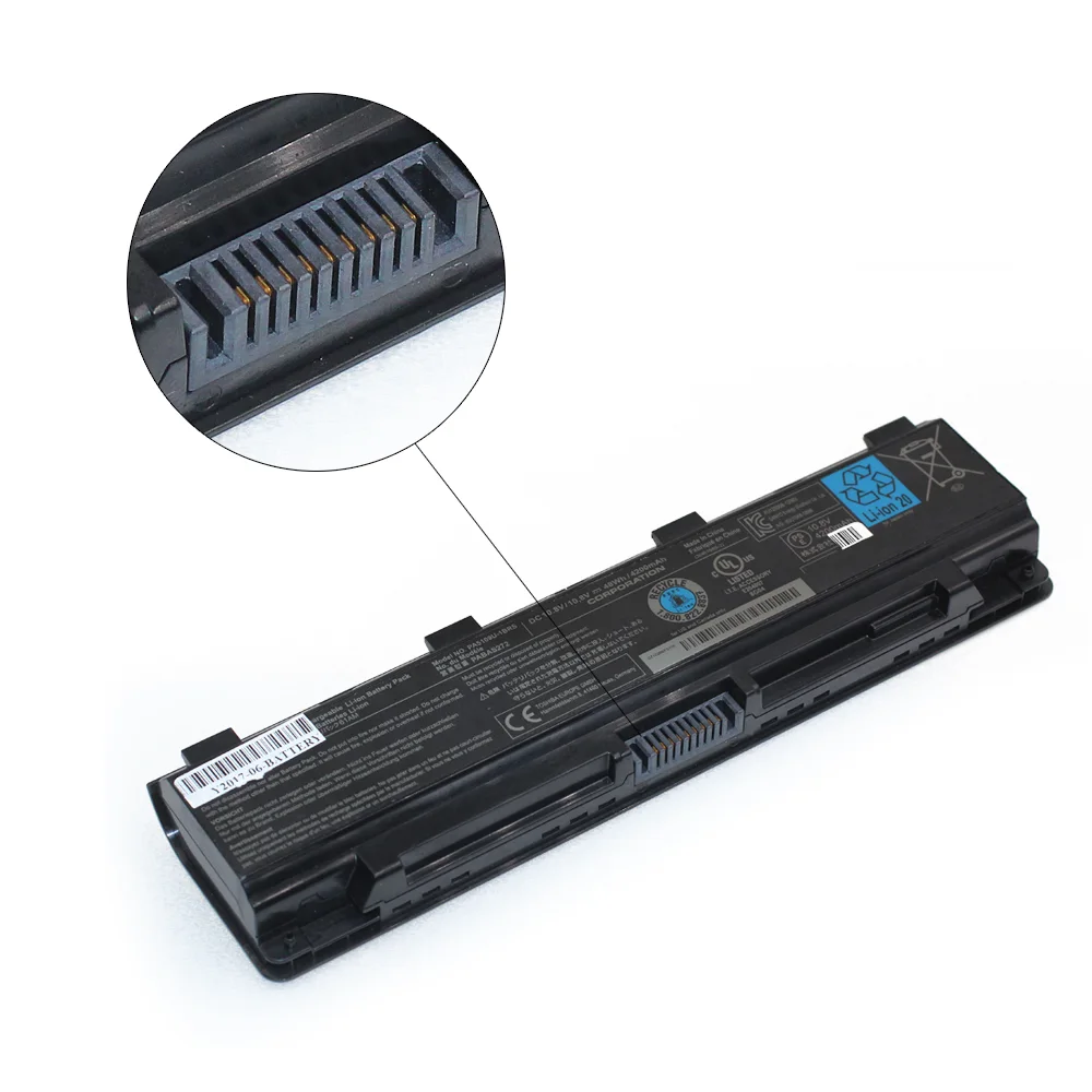 48Wh 10.8V 4400mAh 6-Cell Li-ion Laptop Battery Pack PA5110U-1BRS for Toshiba