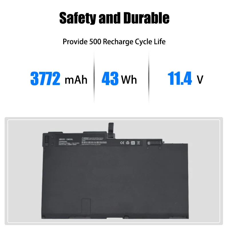 11.4V 43Wh CM03XL Laptop Battery Pack – Compatible with HP EliteBook 840/845/850/855/740/745/750/755 G1 G2 Series product image 3