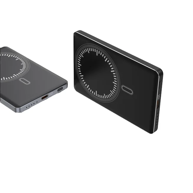 5000mAh Magnetic Wireless Power Bank with Type-C Fast Charging 15W – Aluminum Alloy product image 3