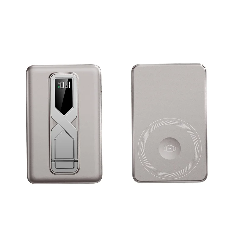 5000mAh 3-in-1 Wireless Power Bank with Foldable Stand – PD20W Fast Charging for Phone, Watch, Earphones product image 5