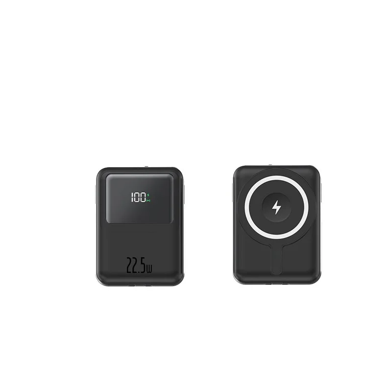 10000mAh Mini Magnetic Wireless Power Bank with LED Display, 22.5W Fast Charging, 2 Type-C Outputs for iPhone/Android product image 3