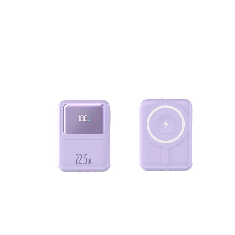 10000mAh Mini Magnetic Wireless Power Bank with LED Display, 22.5W Fast Charging, 2 Type-C Outputs for iPhone/Android product image 4